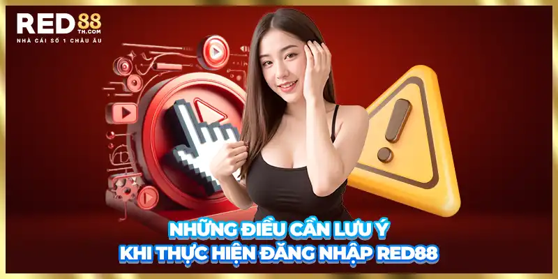 Những điều cần lưu ý khi thực hiện đăng nhập Red88